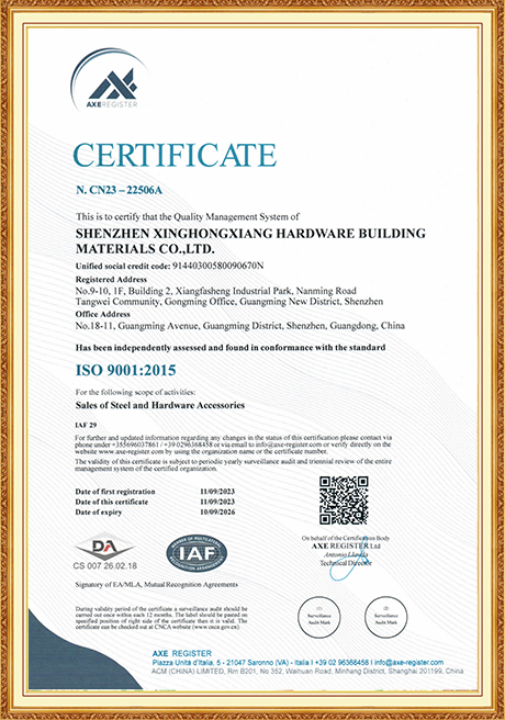 Certificate Of Honor